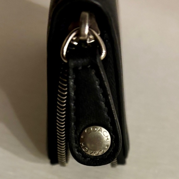 Coach Coin pouch unisex  Black Leather - Picture 7 of 7